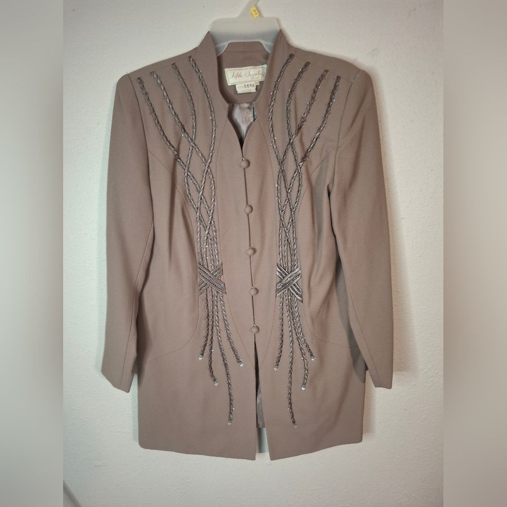 Elegant Embellished Women's Jacket size 8